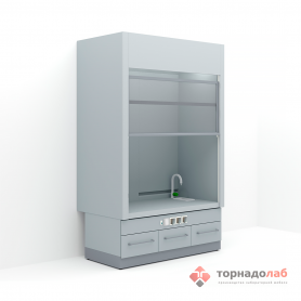 Шкаф лабораторный вытяжной дистилляционный с низкой тумбой (ШВПД)